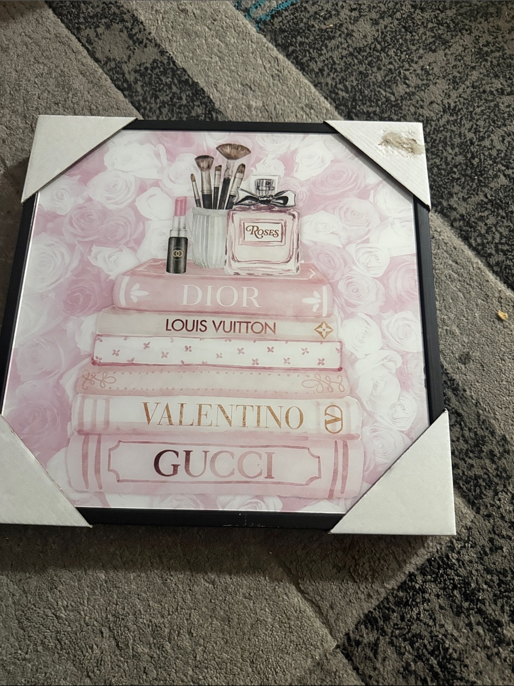 Luxury Pink Fashion Stack Wall Art by